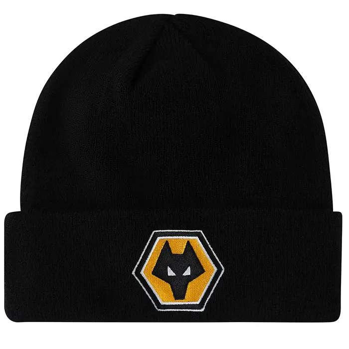 Wolverhampton Wanderers Shirt Store | Cuff Knitted Hat – Black Collection Wolverhampton Wanderers Official Gear